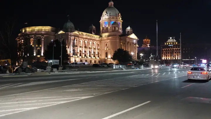 Belgrade at night