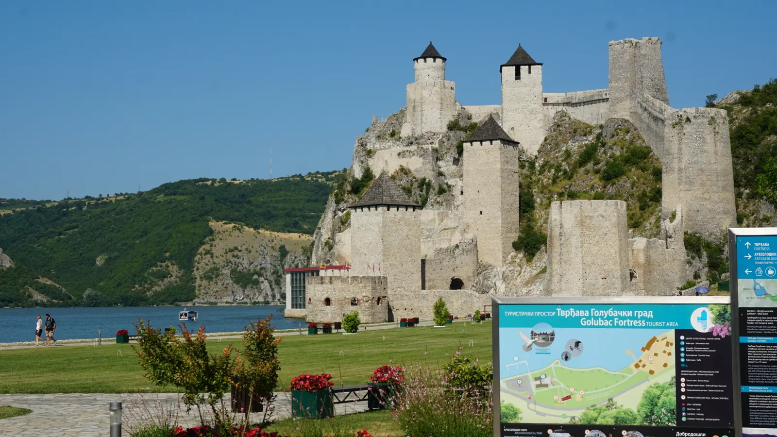 Golubac Fortress on the Danube, near Silver Lake