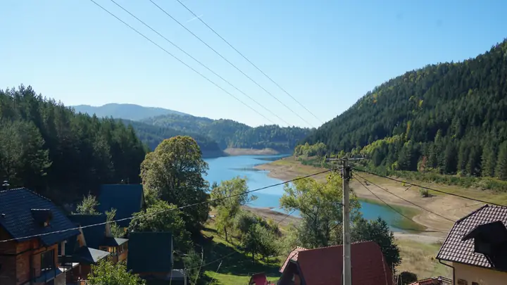 Mountain lake and forest in western Serbia