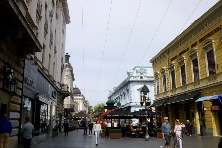 Knez Mihailova, the pedestrian main street of Belgrade